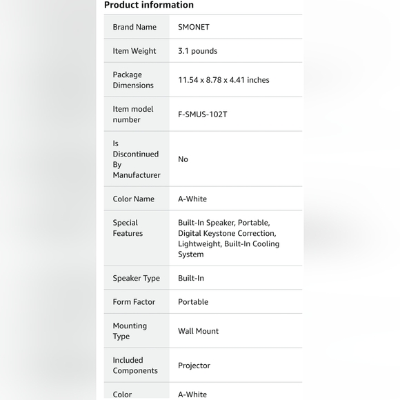 NEW Portable LCD Movie Projector - Picture 5 of 8